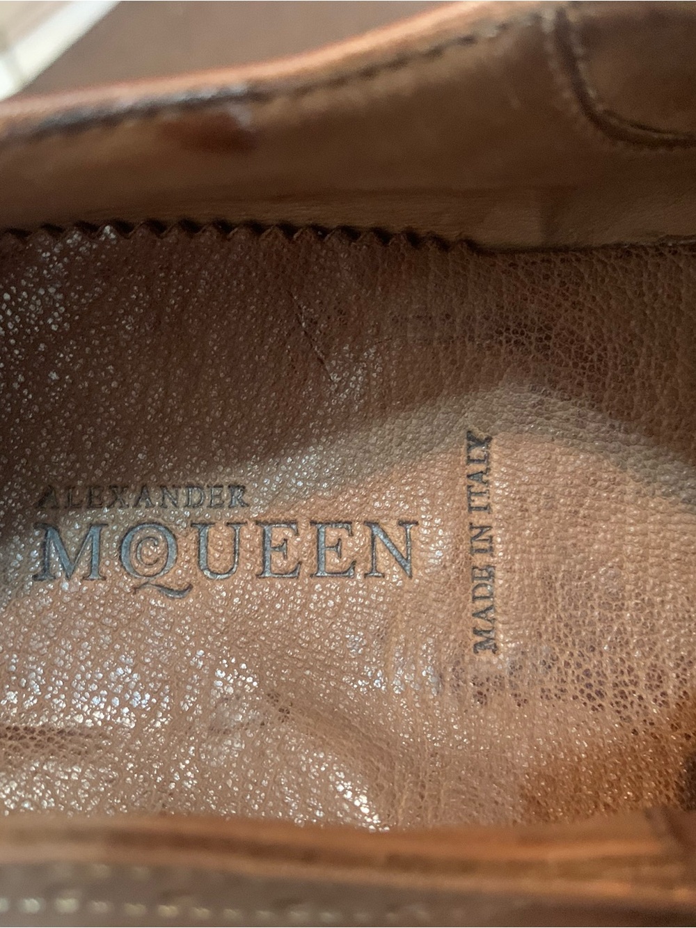 Alexander McQueen Brown Leather Dress Shoes